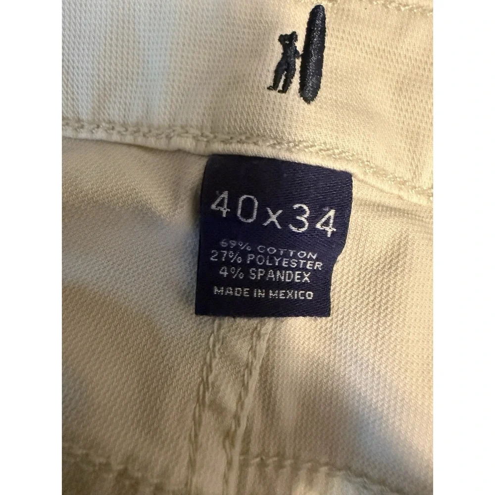Johnnie-O Chinos Atlas Lightweight Stretch 5-Pocket Pants Golf Stone NWT 40x34